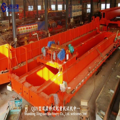 QDY雙梁橋式起重機(jī)試機(jī)！